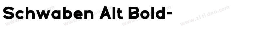 Schwaben Alt Bold字体转换